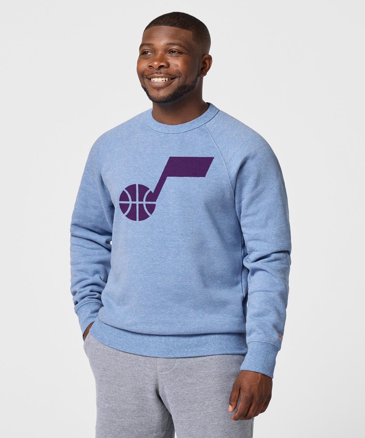 Utah Jazz Logo Crewneck Unisex