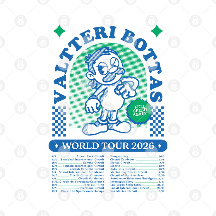 Valtteri Bottas World Tour 2026 T Shirt Unisex