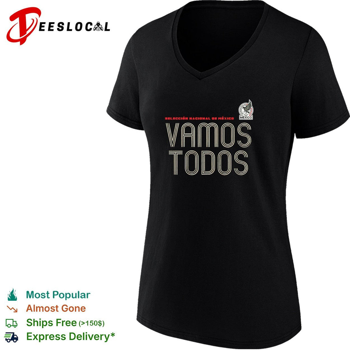 Vamos todos Mexico Seleccion Nacional dark minimal shirt Unisex