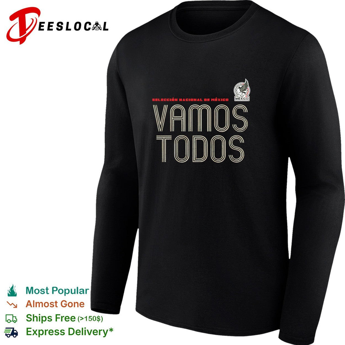 Vamos todos Mexico Seleccion Nacional dark minimal shirt Unisex