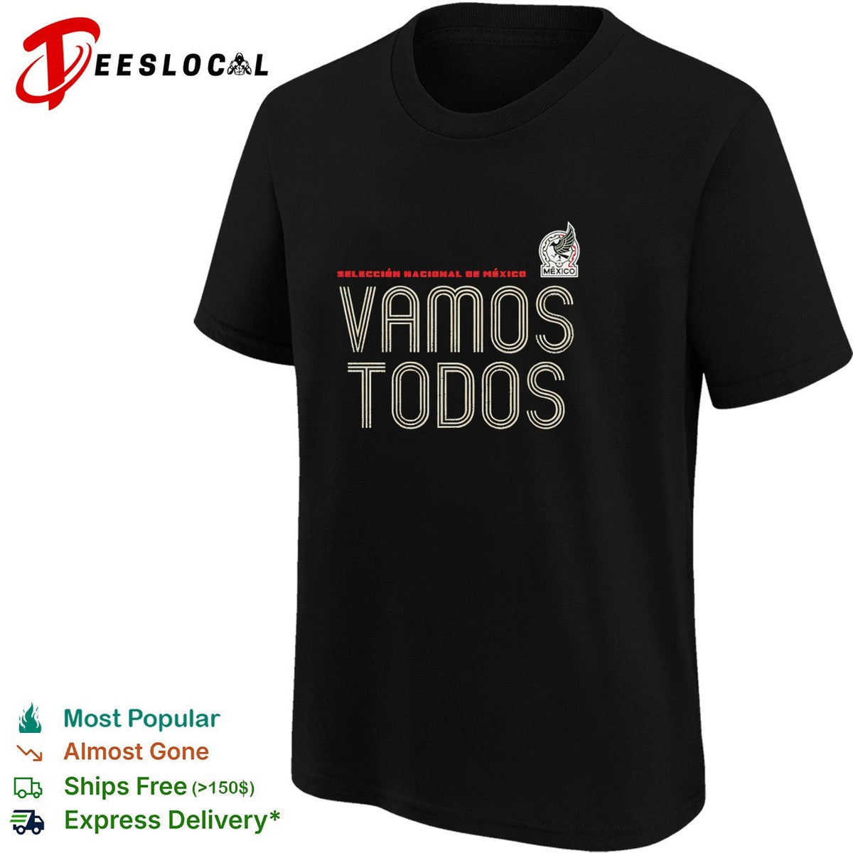Vamos todos Mexico Seleccion Nacional dark minimal shirt Unisex