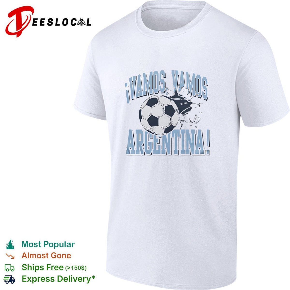 Vamos vamos Argentina soccer ball shirt Unisex