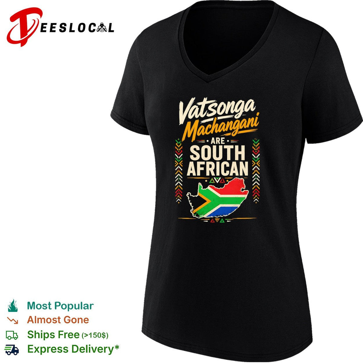 Vatsonga Machangani are South African map flag cultural pride shirt Unisex