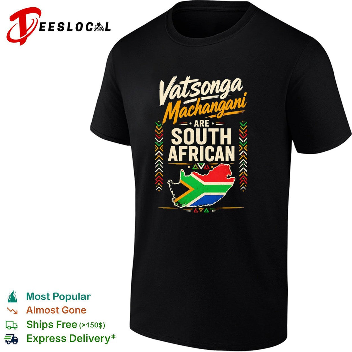 Vatsonga Machangani are South African map flag cultural pride shirt Unisex