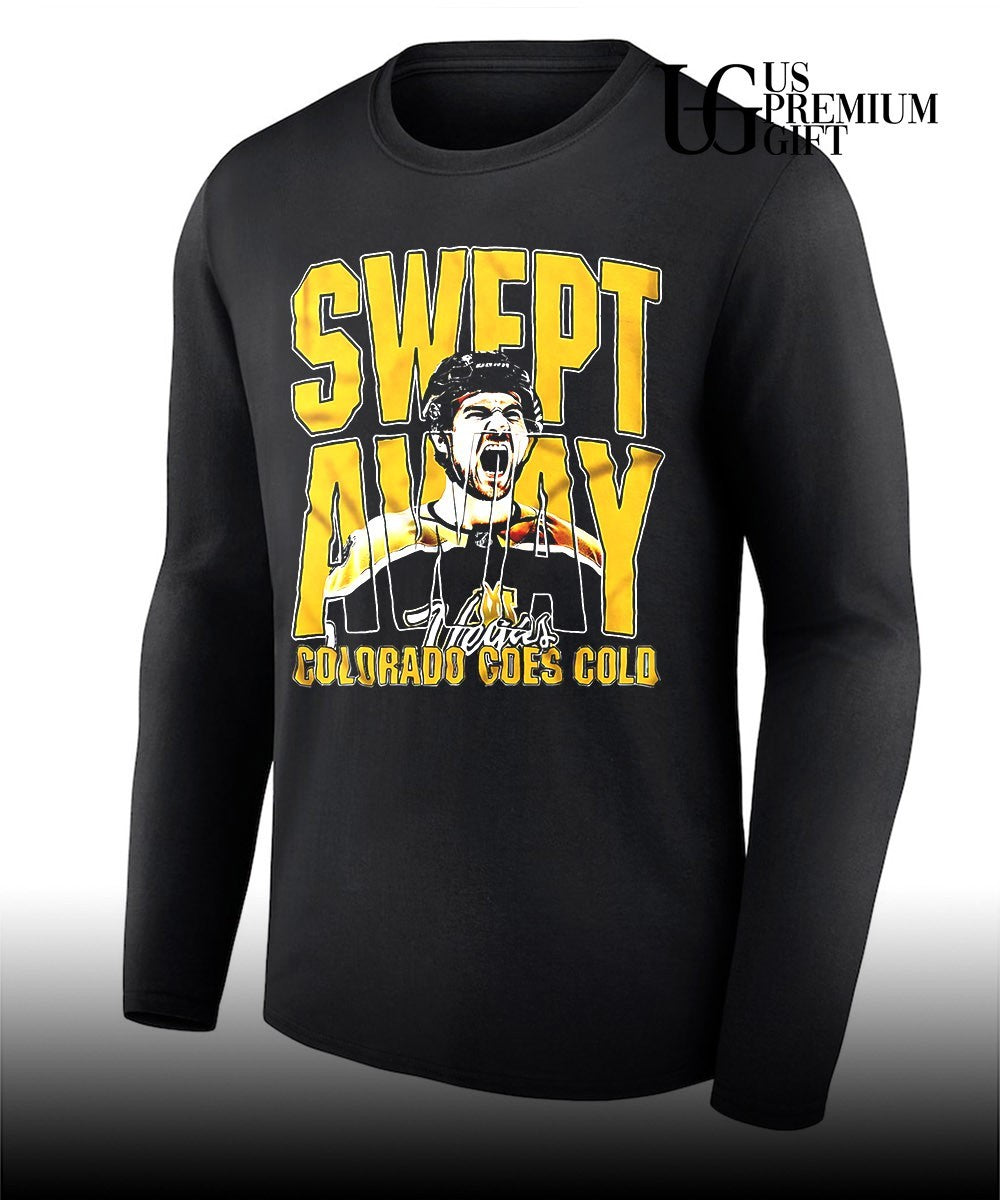 Vegas Golden Knights Stanley Cup Playoffs NHL Swept Away Vegas Colorado goes cold shirt Unisex