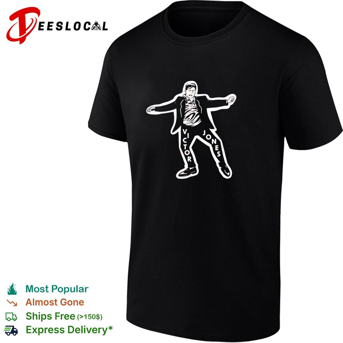 Victor Jones Seinfeld Kramer entrance pop culture parody character artistic shirt Unisex