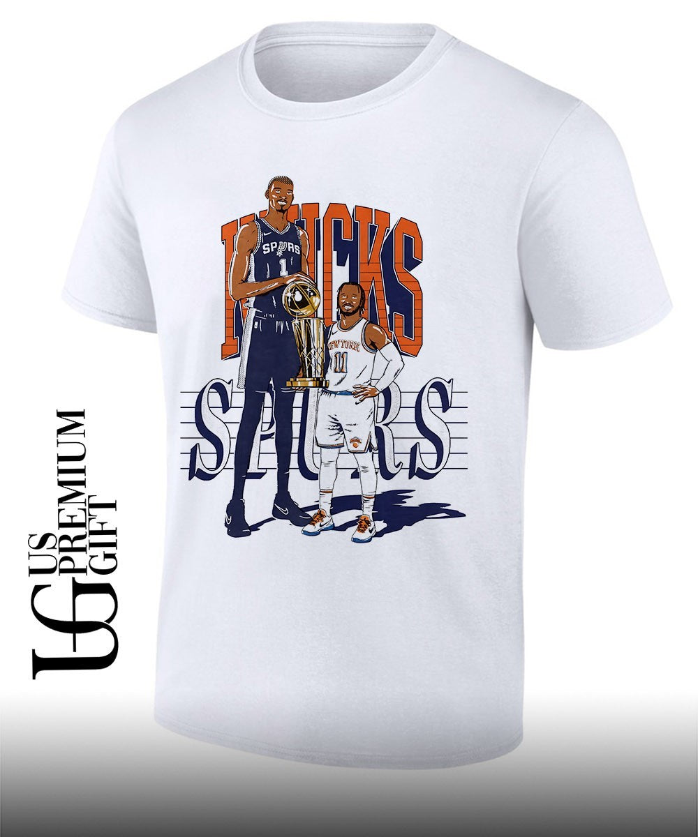 Victor Wembanyama Jalen Brunson NBA Finals Knicks Spurs NBA 2026 shirt Unisex