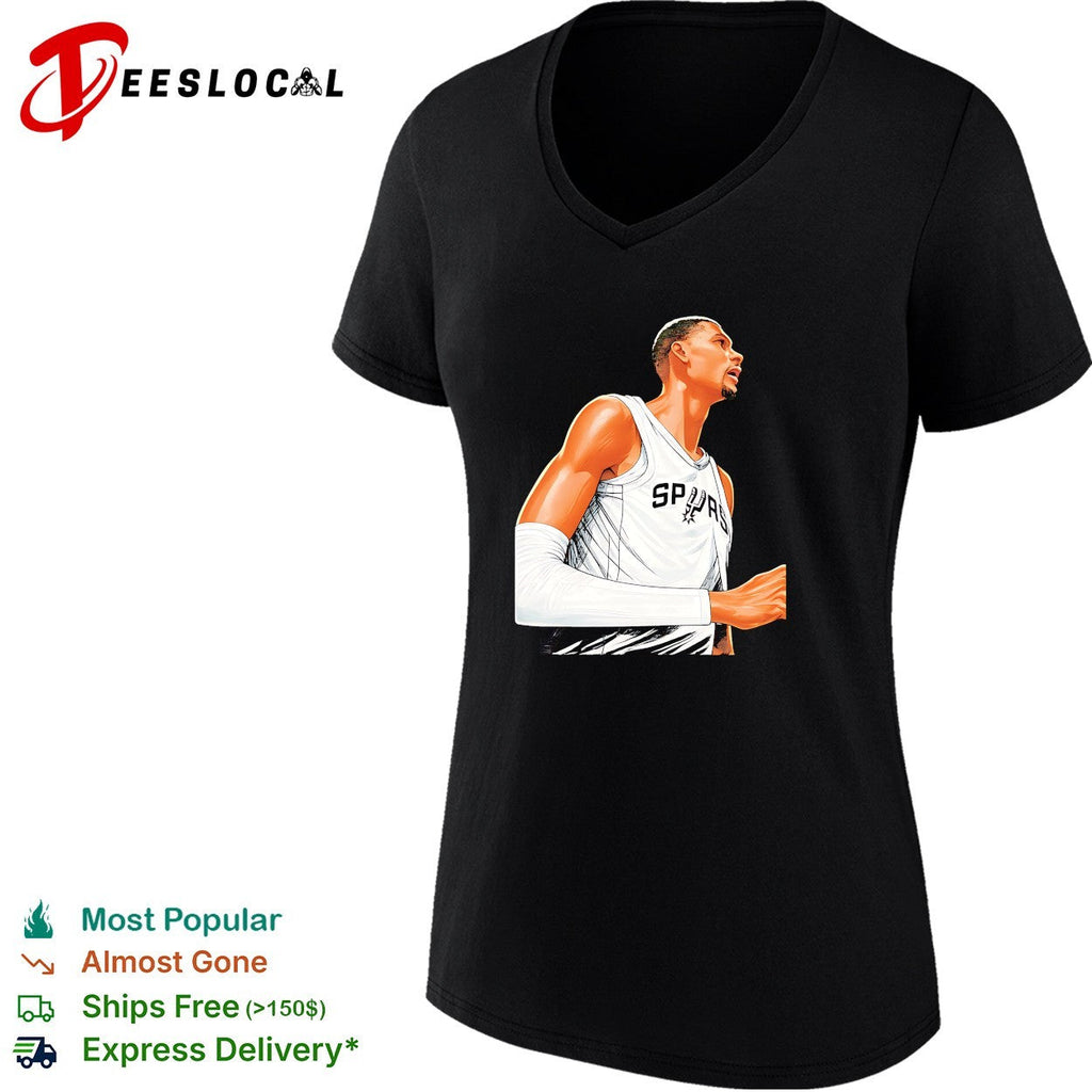 Victor Wembanyama San Antonio Spurs NBA Finals 2026 side view shirt Unisex