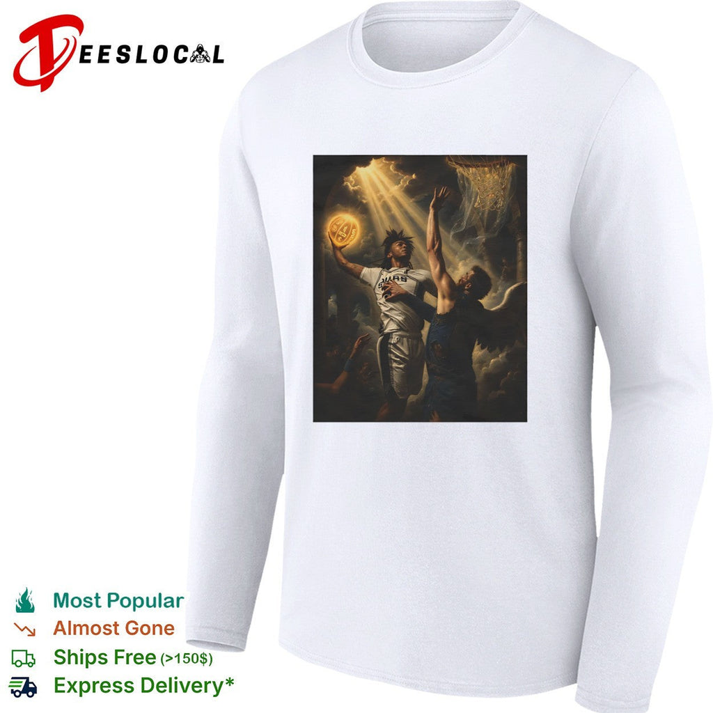 Victor Wembanyama San Antonio Spurs NBA Renaissance Painting Basketball Art shirt Unisex