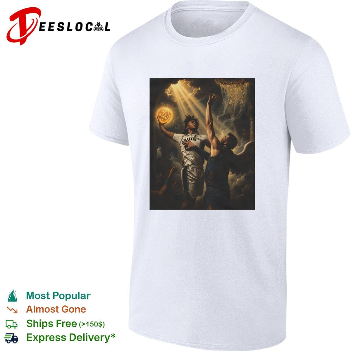 Victor Wembanyama San Antonio Spurs NBA Renaissance Painting Basketball Art shirt Unisex