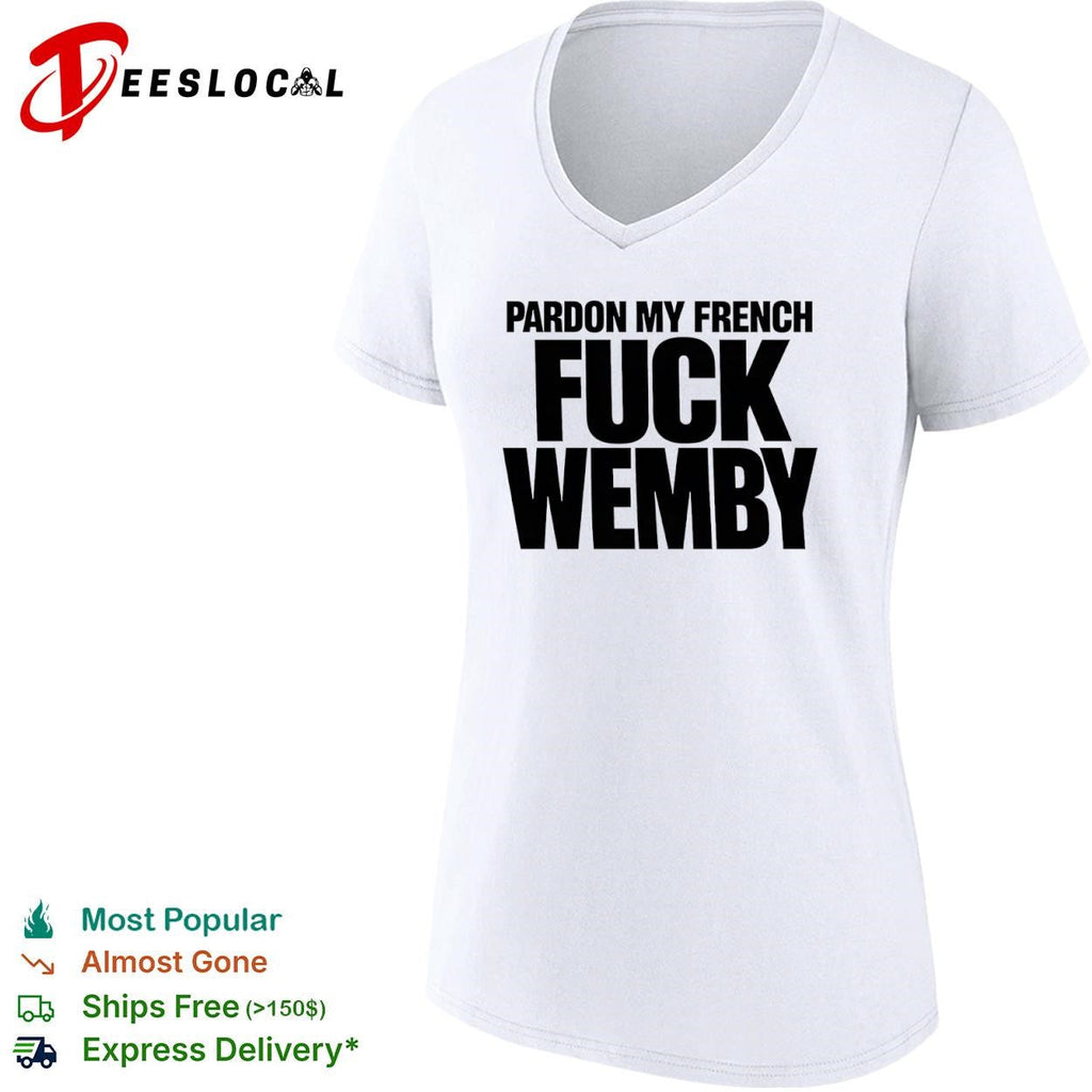 Victor Wembanyama San Antonio Spurs pardon my French basketball slogan typography shirt Unisex