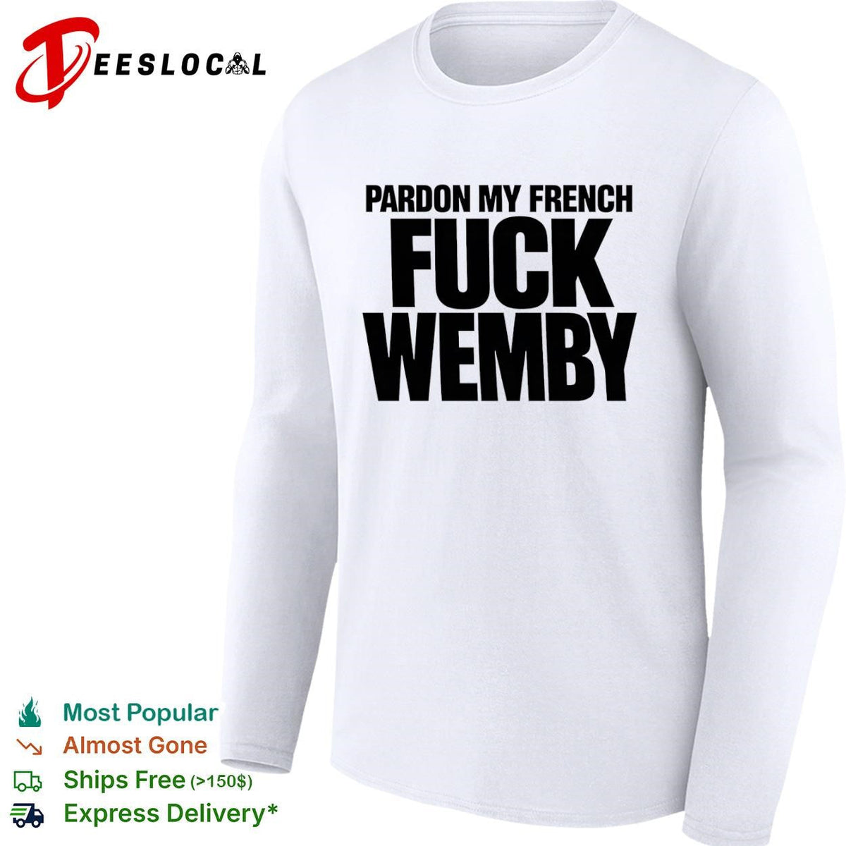 Victor Wembanyama San Antonio Spurs pardon my French basketball slogan typography shirt Unisex