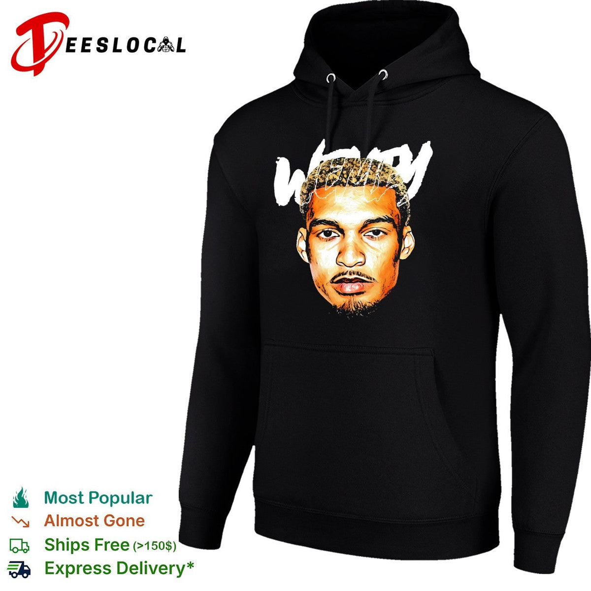Victor Wenby basketball player portrait big head bold art shirt Unisex