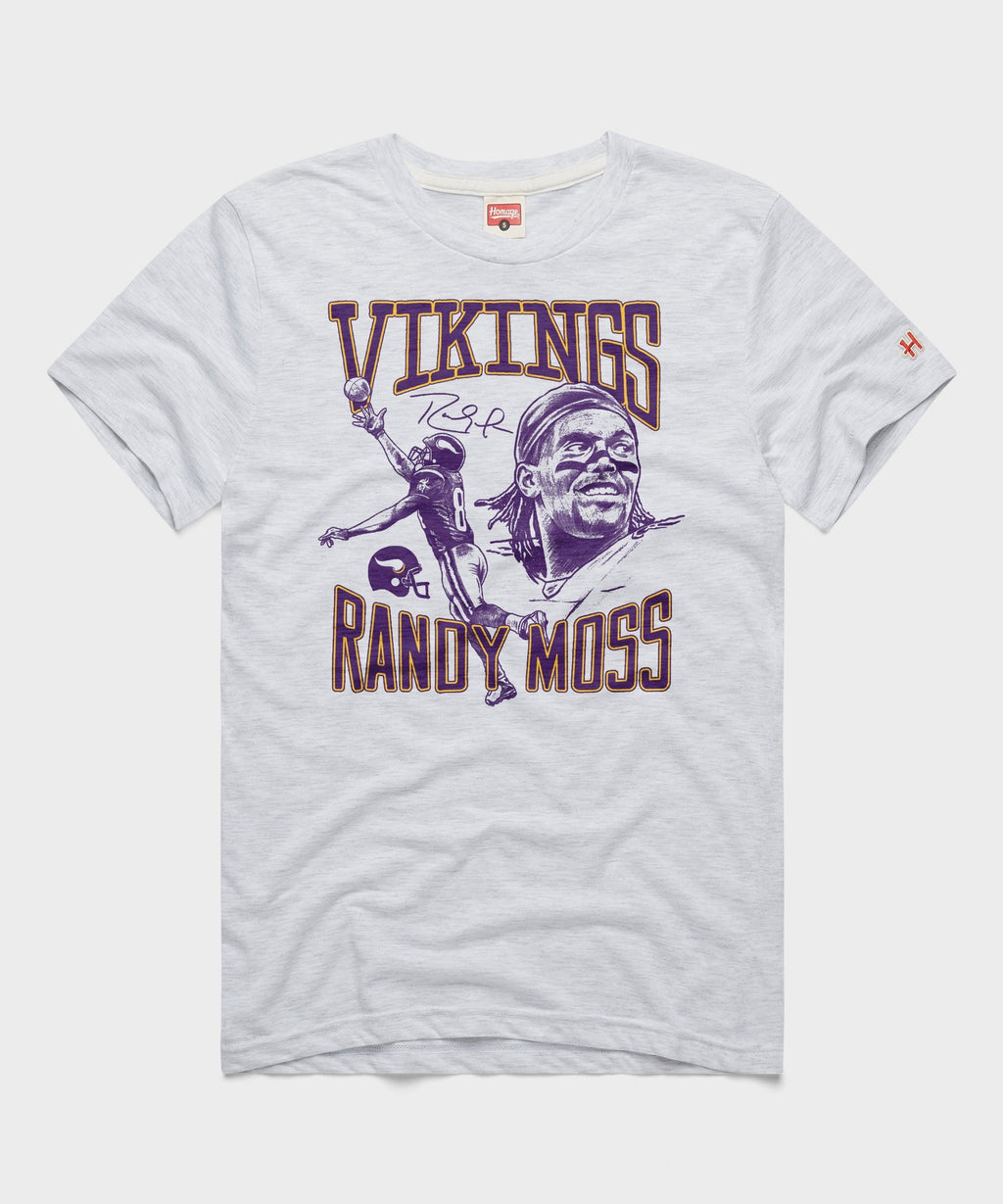 Vikings Randy Moss Signature Portrait Unisex