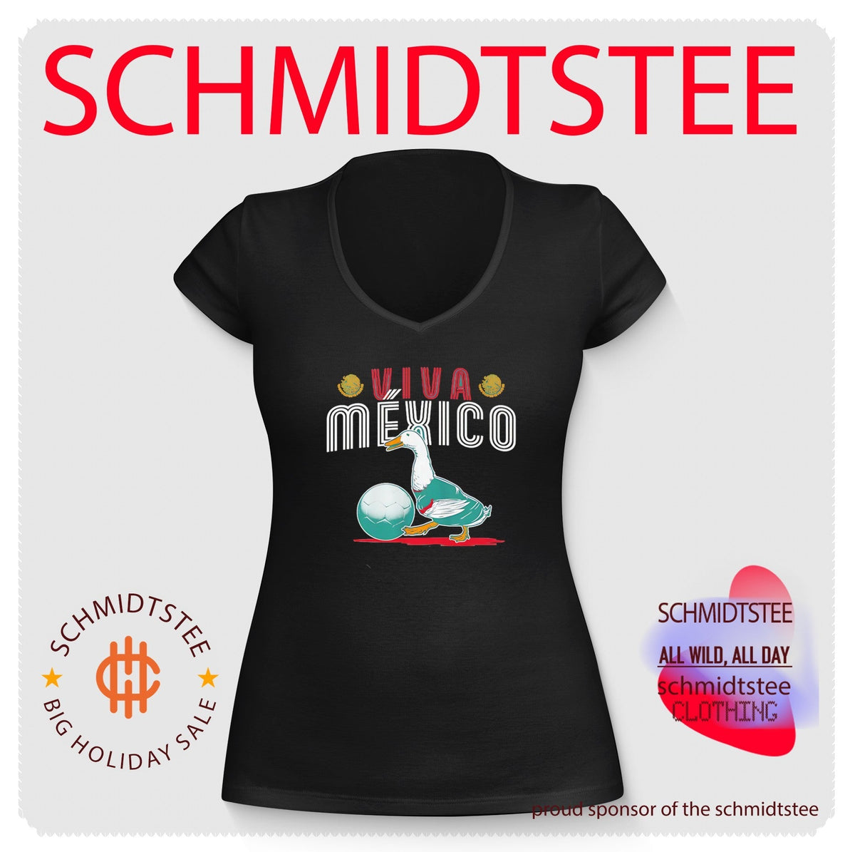 Viva Mexico Merlin the Mascot World Cup 2026 Soccer Duck shirt Unisex