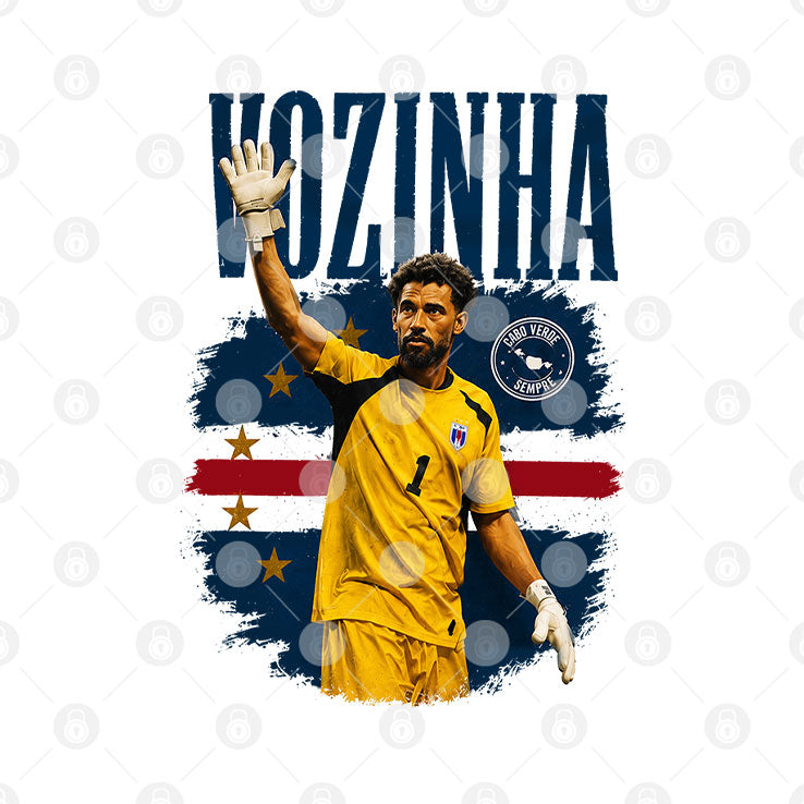 Vozinha Cabo Verde Goalkeeper T Shirt Unisex