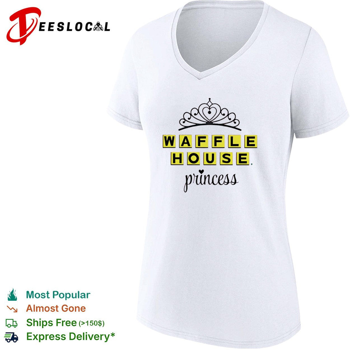 Waffle House Princess Crown shirt Unisex