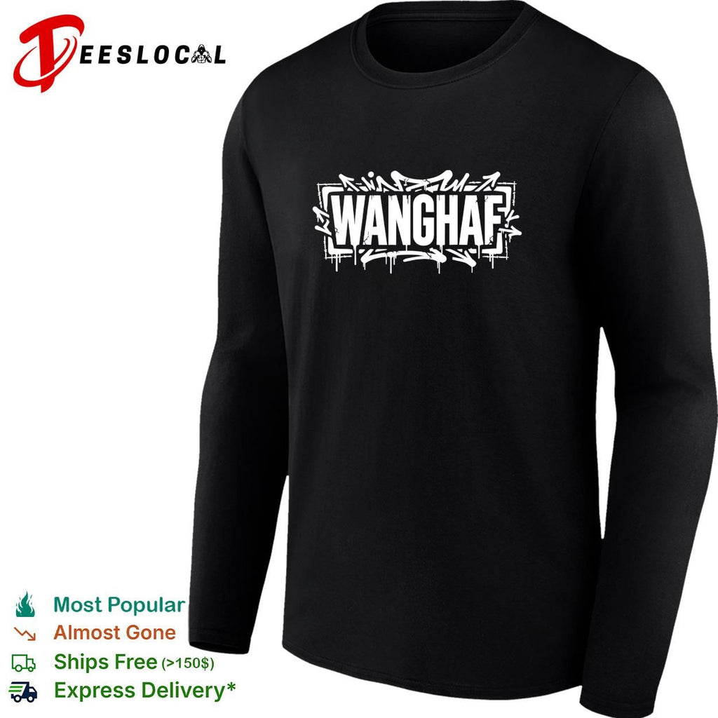 Wanghaf graffiti style bold text graphic shirt Unisex