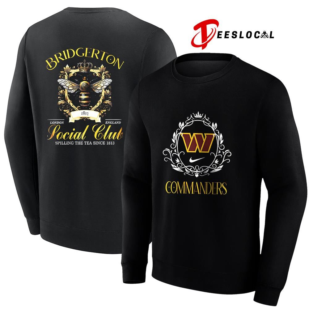 Washington Commanders x Bridgerton social club spilling the tea since 1812 graphic shirt Unisex