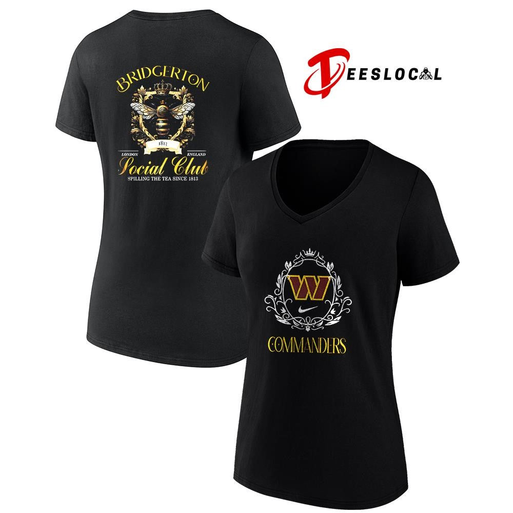 Washington Commanders x Bridgerton social club spilling the tea since 1812 graphic shirt Unisex