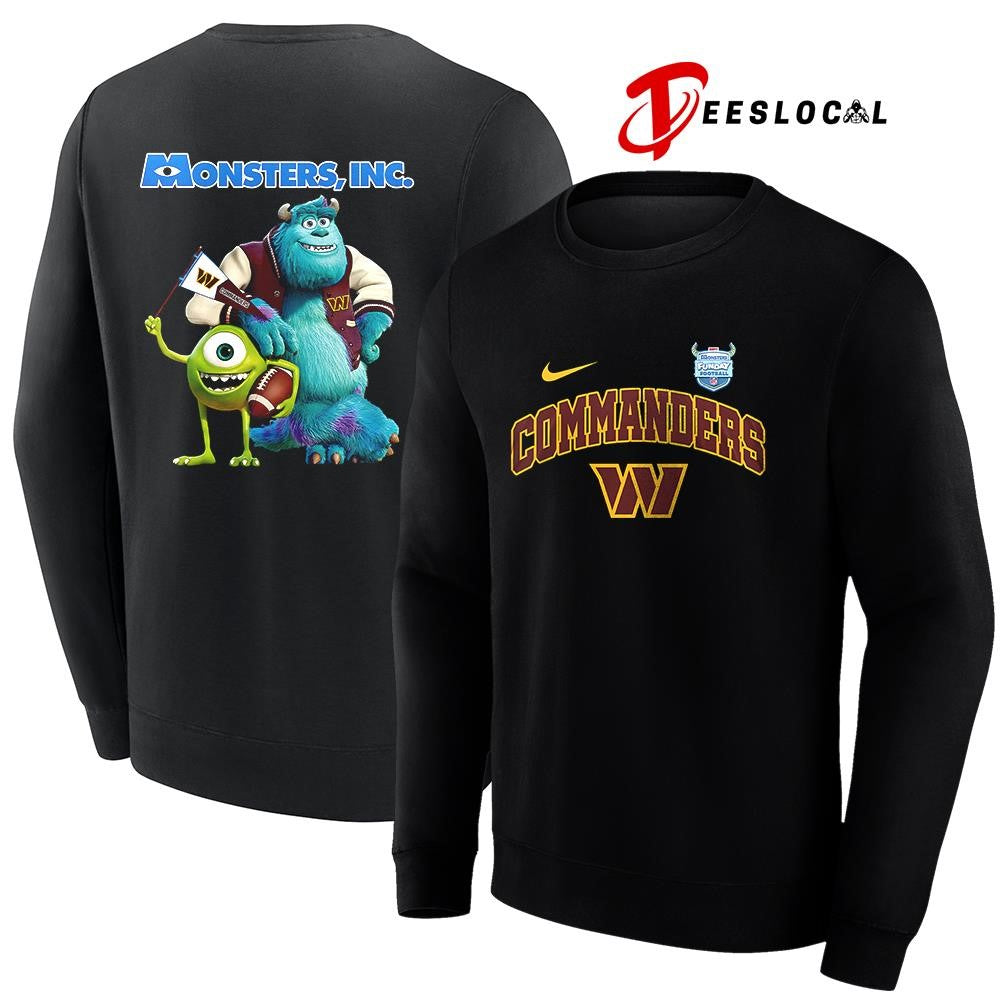 Washington Commanders x Monsters inc cartoon shirt Unisex