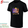 Welcome to summer beach surfboard tropical sunset vibes shirt Unisex