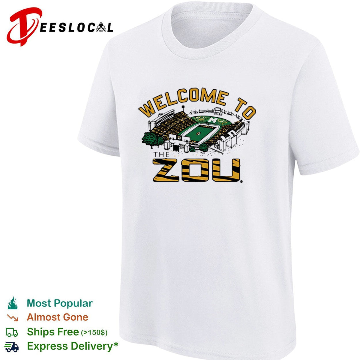 Welcome to the Zou Missouri Tigers football stadium shirt Unisex