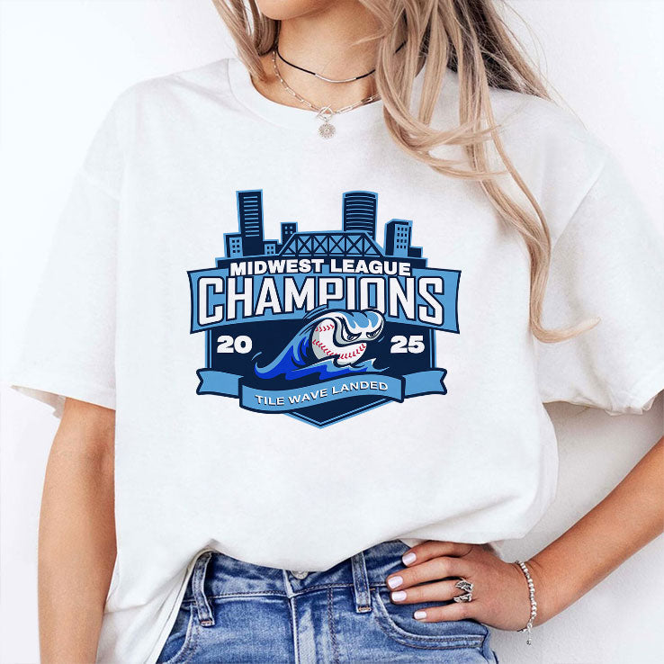 West Michigan Whitecaps Midwest League Champions 2025 Baseball T Shirt Unisex