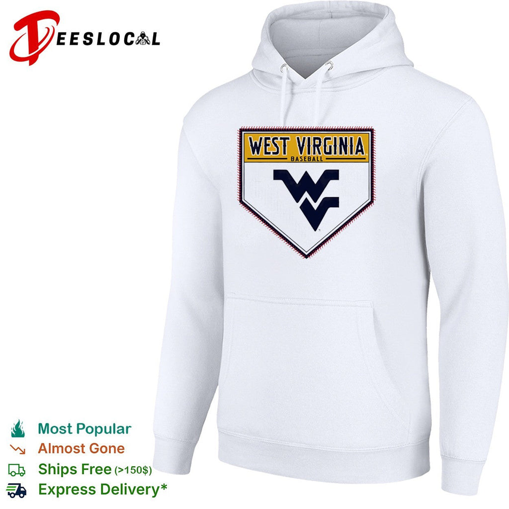 West Virginia Baseball Mountaineers Home Plate Logo shirt Unisex