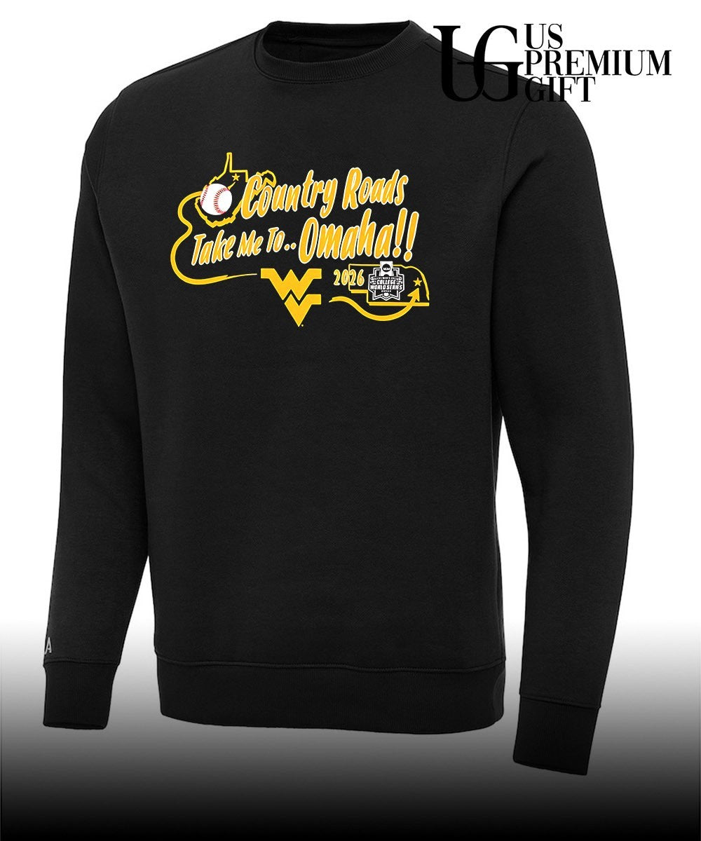 West Virginia Mountaineers Country Roads Take Me to Omaha 2026 College World Series shirt Unisex