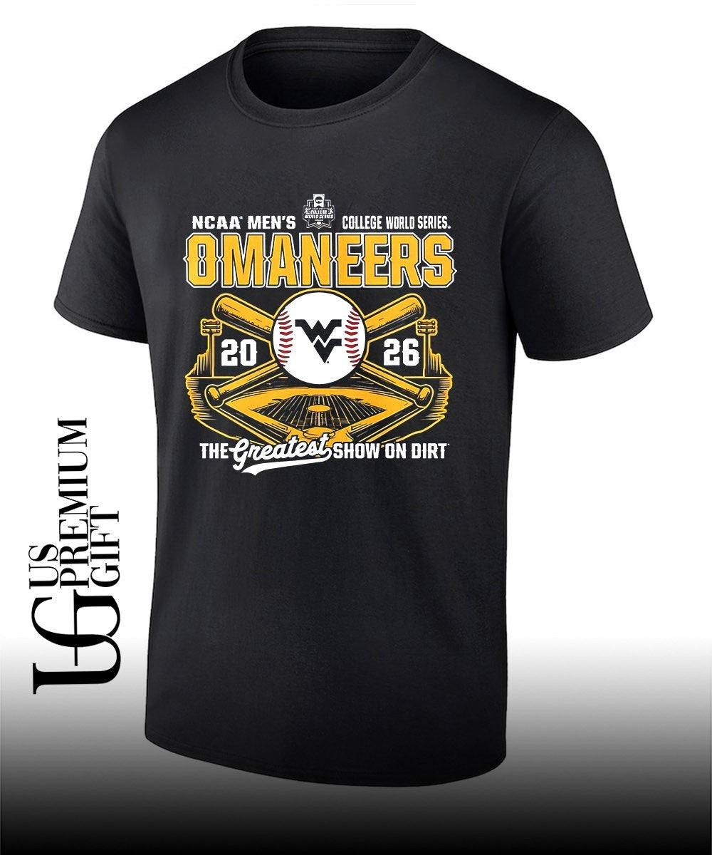 West Virginia Mountaineers NCAA Men’s College World Series 2026 The Greatest Show on Dirt shirt