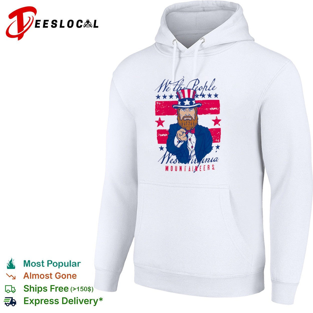 West Virginia Mountaineers we the people Uncle Sam shirt Unisex