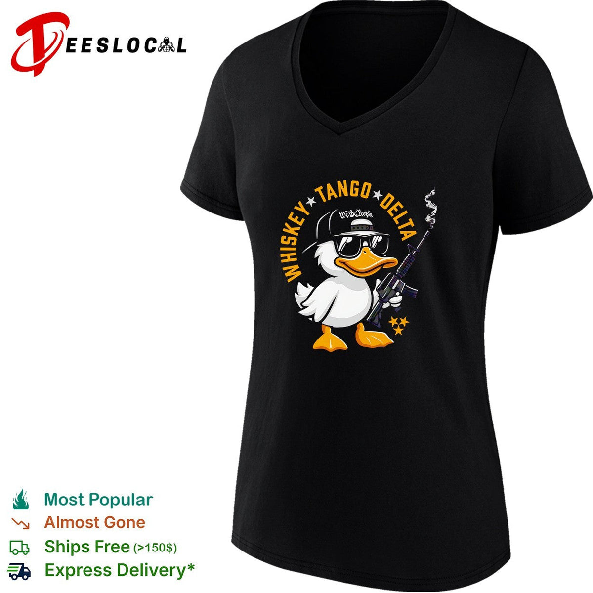 Whiskey Tango Delta duck We the People cool cap shirt Unisex