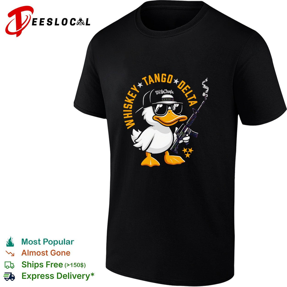 Whiskey Tango Delta duck We the People cool cap shirt Unisex