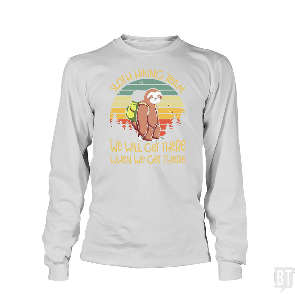 Funny Sloth Hiking Team Long Sleeve Unisex