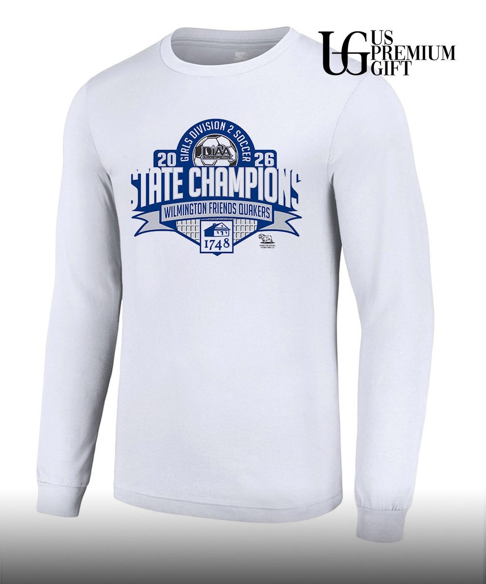 Wilmington Friends Quakers DIAA Girls Division 2 Soccer State Champions 2026 shirt Unisex