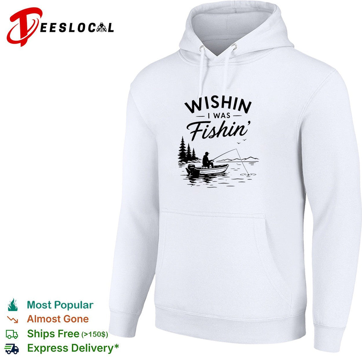 Wishin I was fishin’ alone shirt Unisex