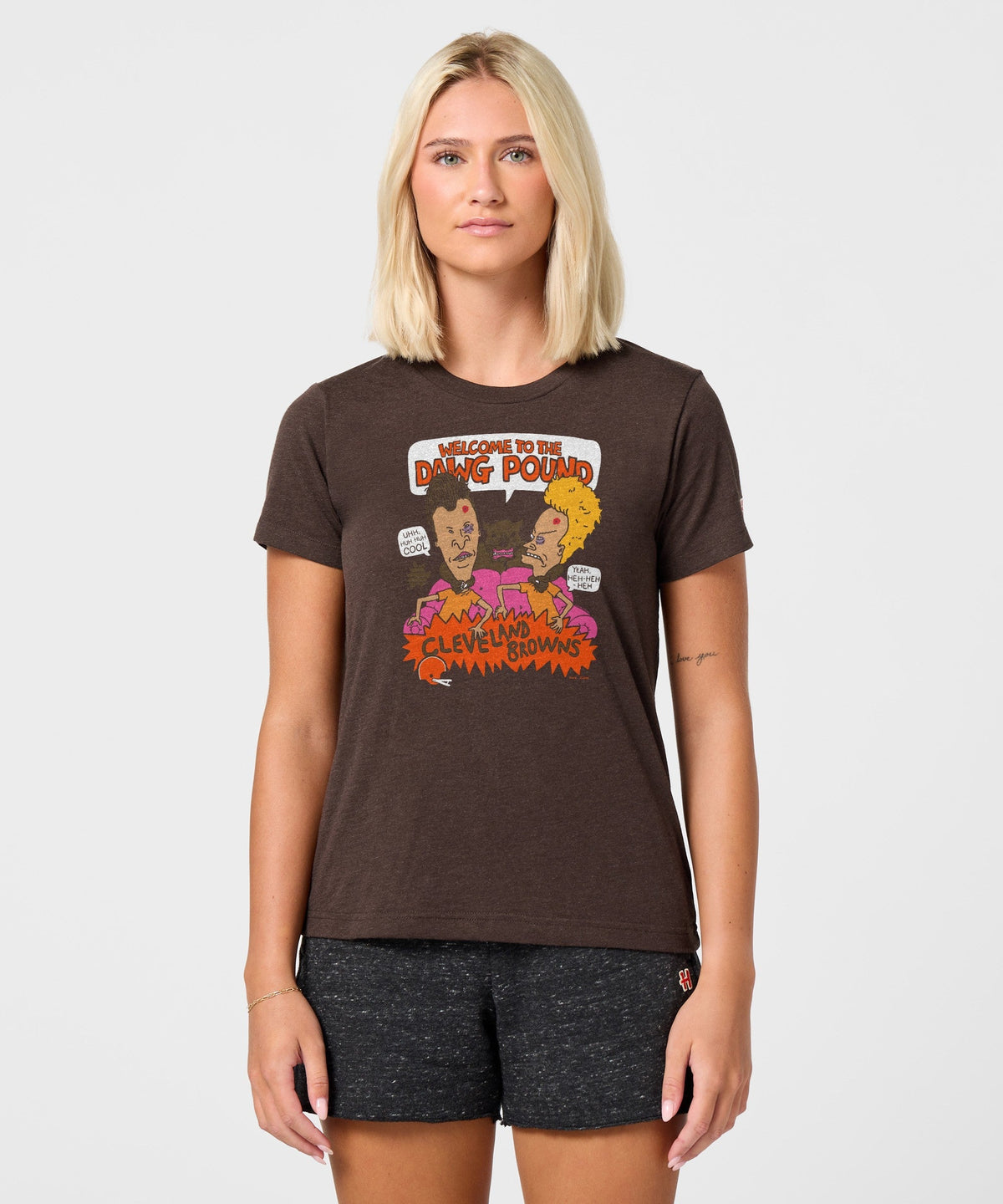 Women's Beavis And Butt-Head X Cleveland Browns Dawg Pound Unisex