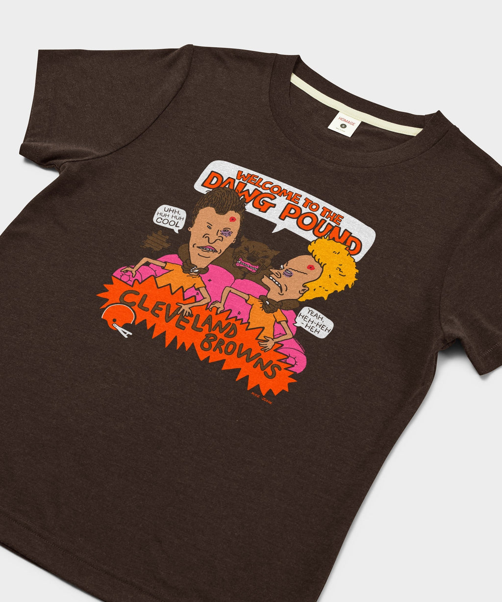 Women's Beavis And Butt-Head X Cleveland Browns Dawg Pound Unisex