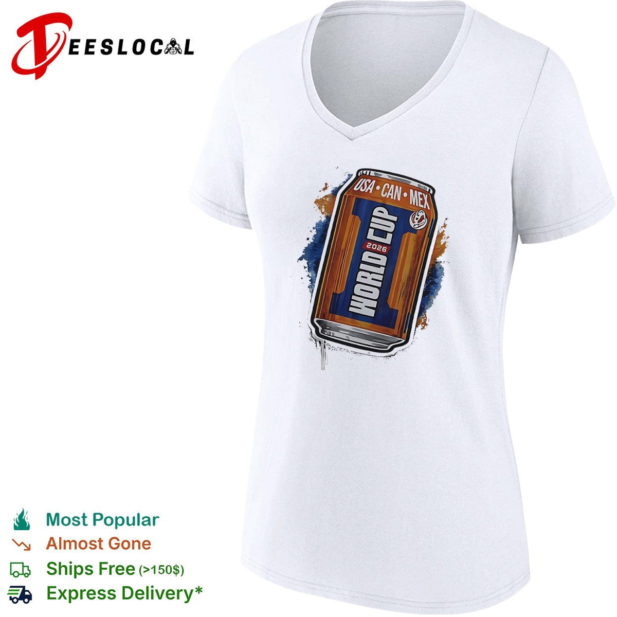 World Cup beer can Usa Can Mex 2026 shirt Unisex