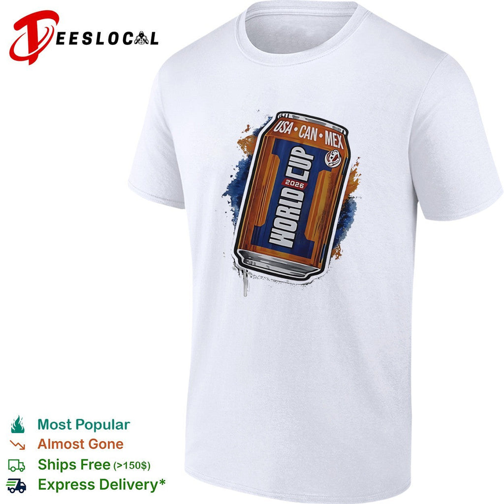 World Cup beer can Usa Can Mex 2026 shirt Unisex