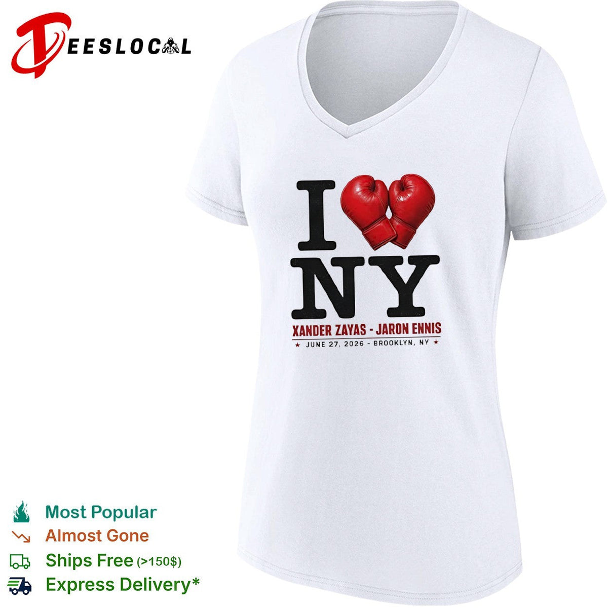 Xander Zayas Jaron Ennis I Love NY June 27 2026 Brooklyn NY boxing event shirt Unisex