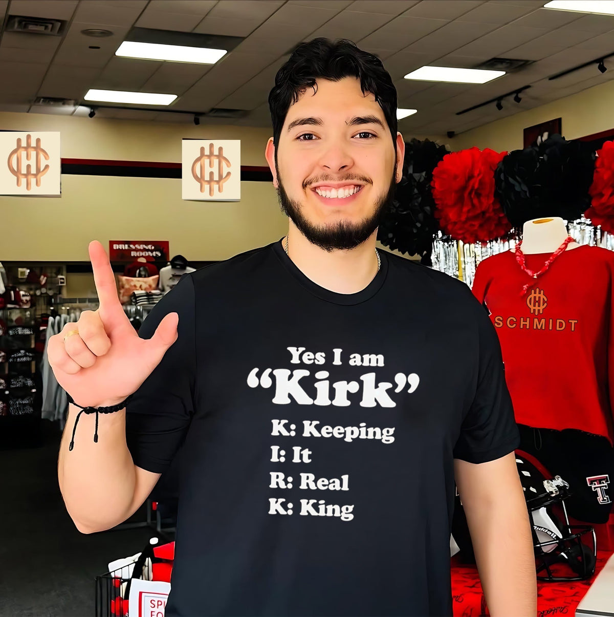 Yes I Am Kirk Keeping It Real King Name Acronym shirt Unisex