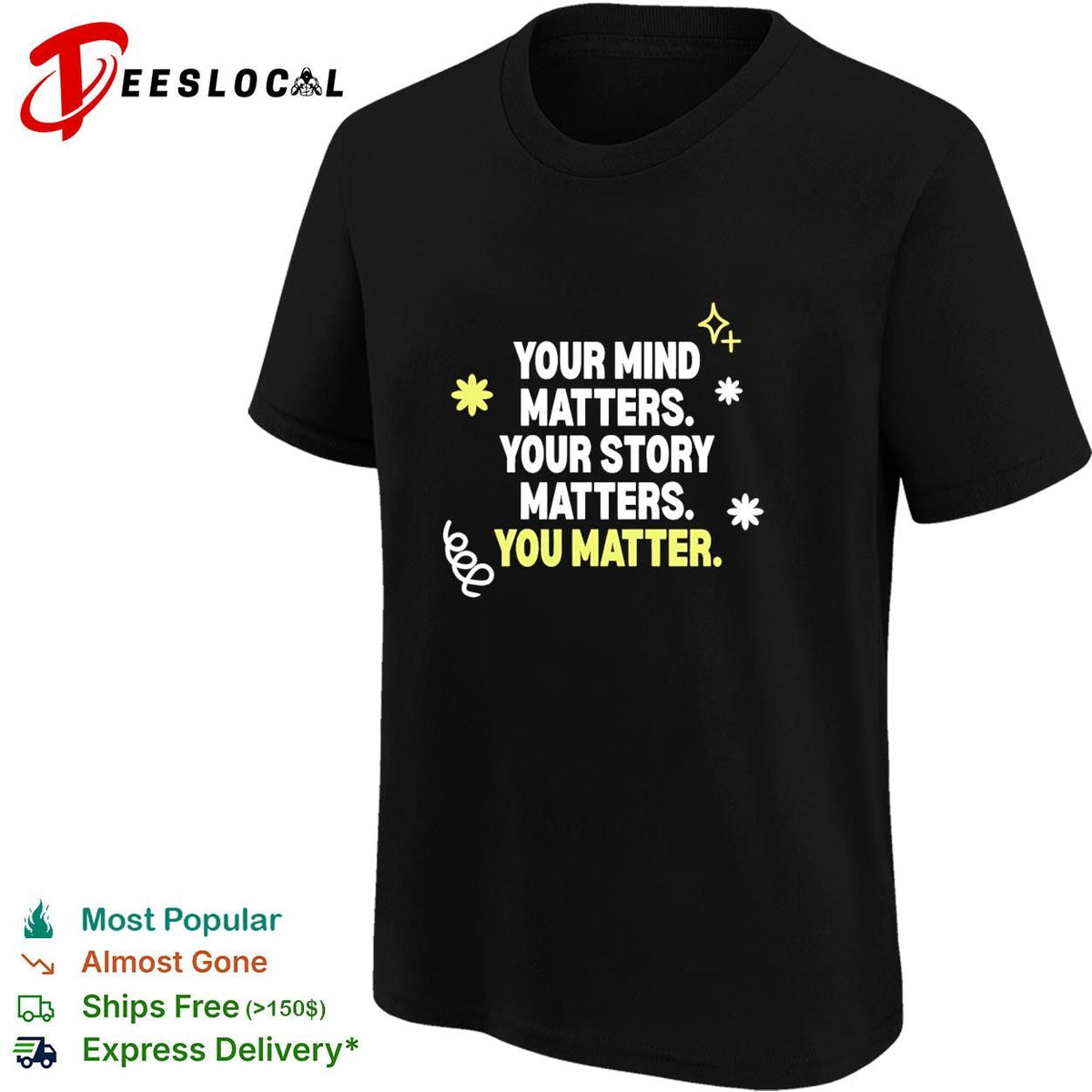 Your mind matters your story matters you matter shirt Unisex