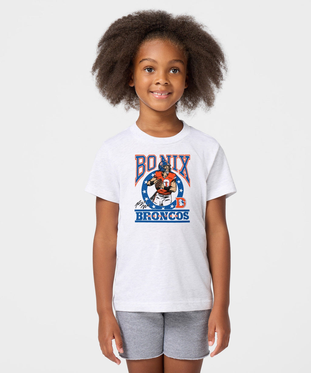 Youth Broncos Bo Nix Signature Unisex