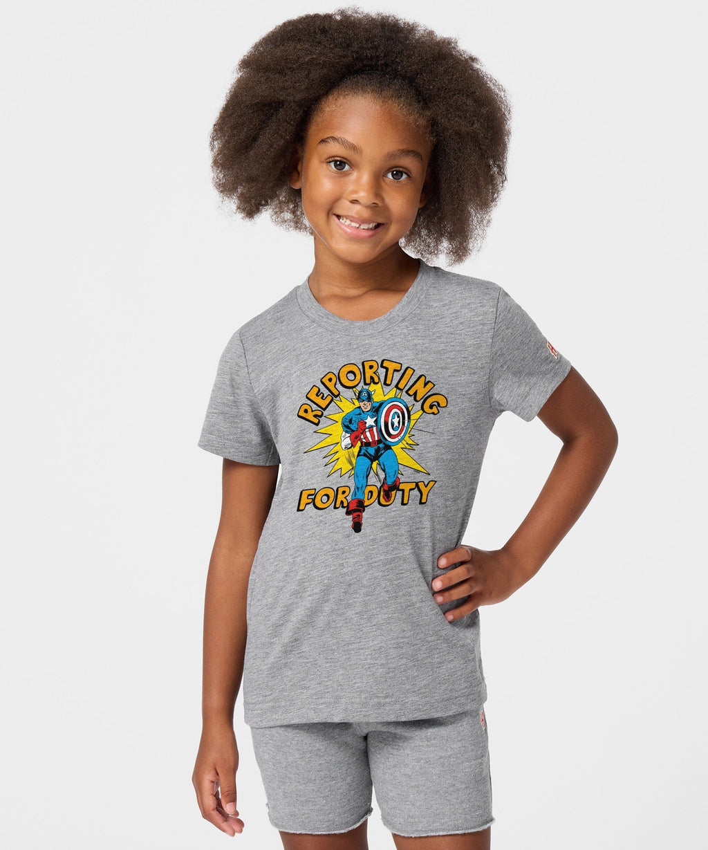 Youth Captain America Reporting For Duty Unisex