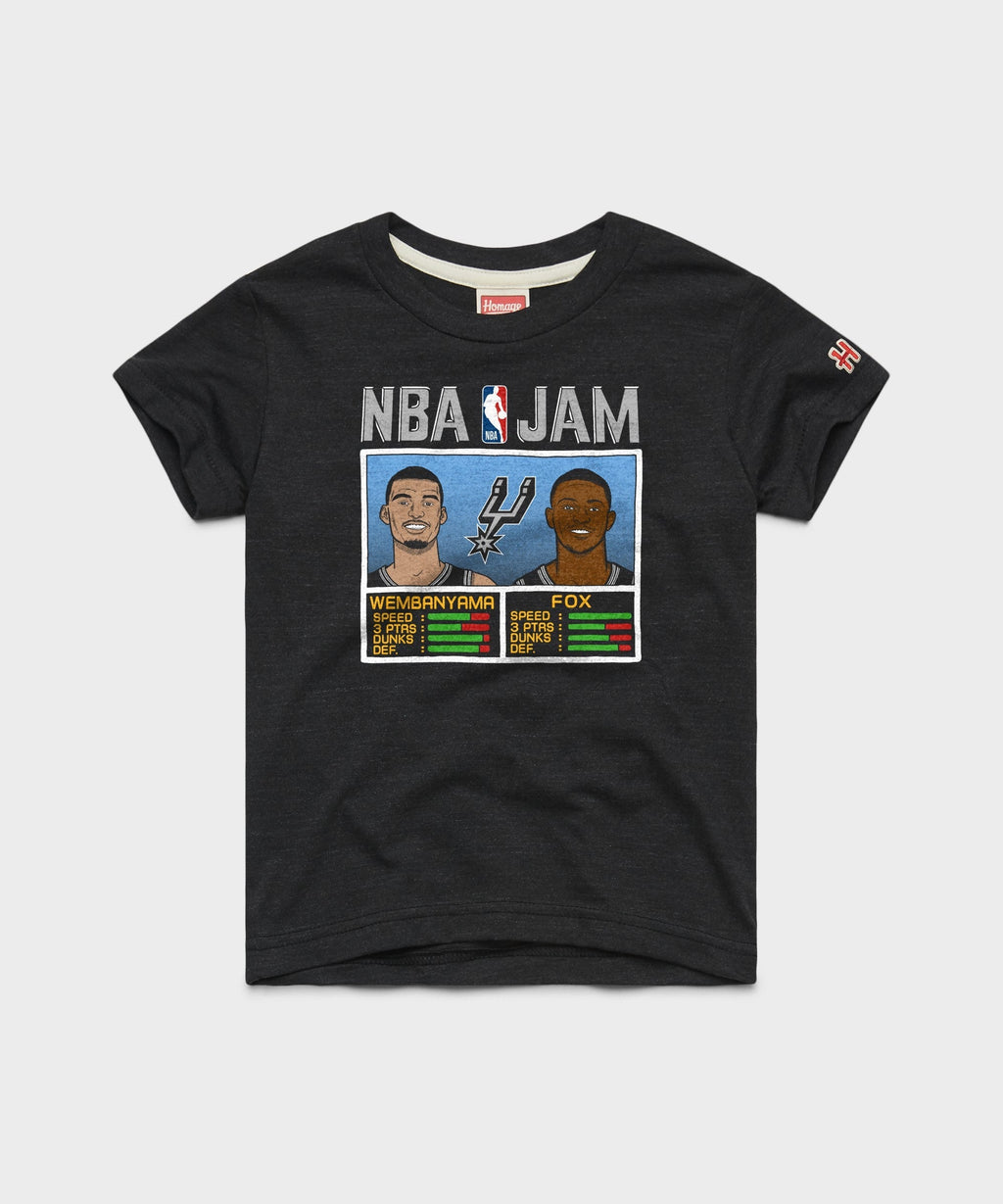 Youth NBA Jam Spurs Wembanyama And Fox Unisex