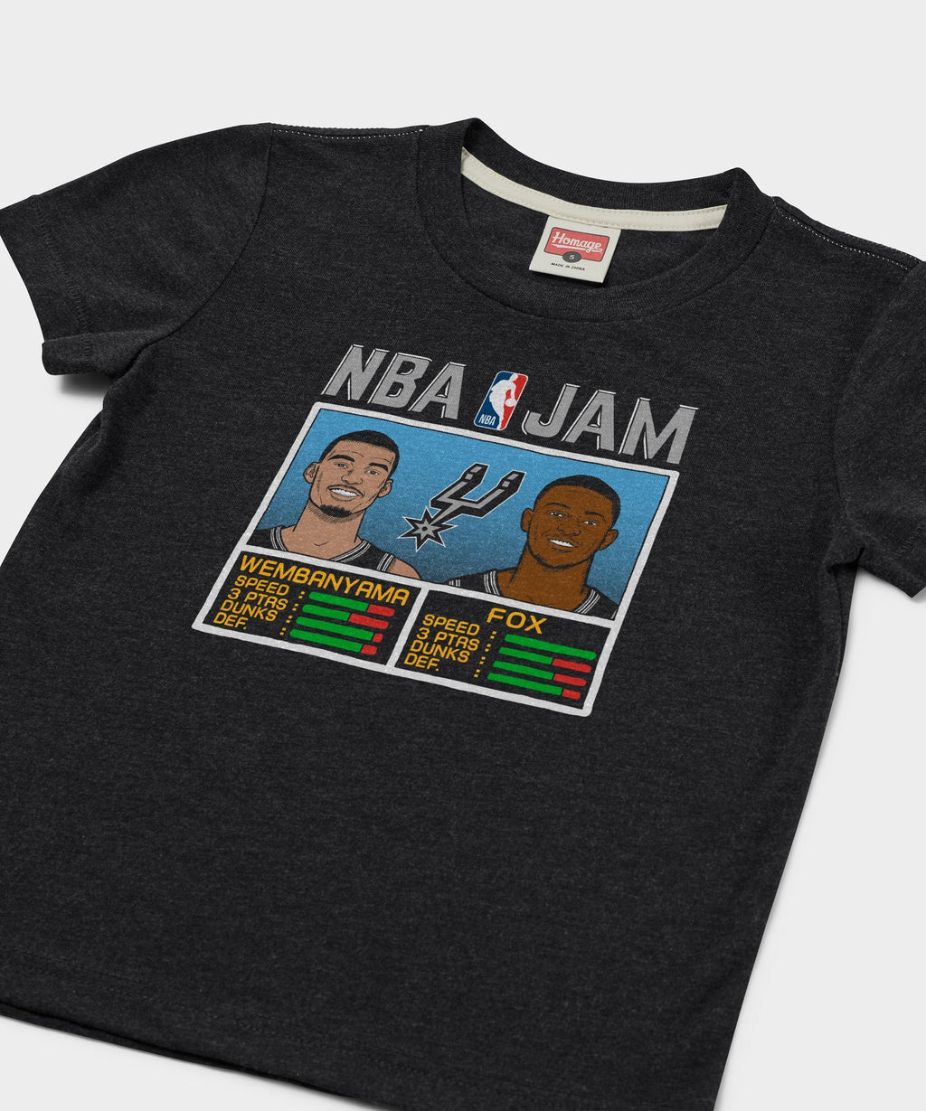 Youth NBA Jam Spurs Wembanyama And Fox Unisex
