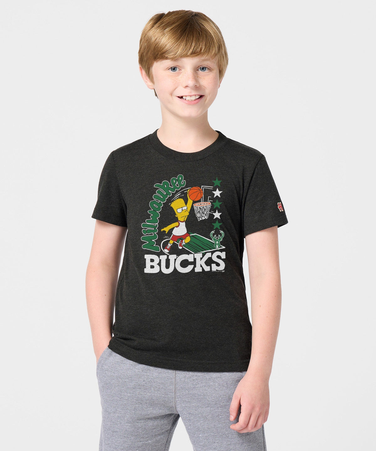 Youth The Simpsons Bart x Milwaukee Bucks Unisex