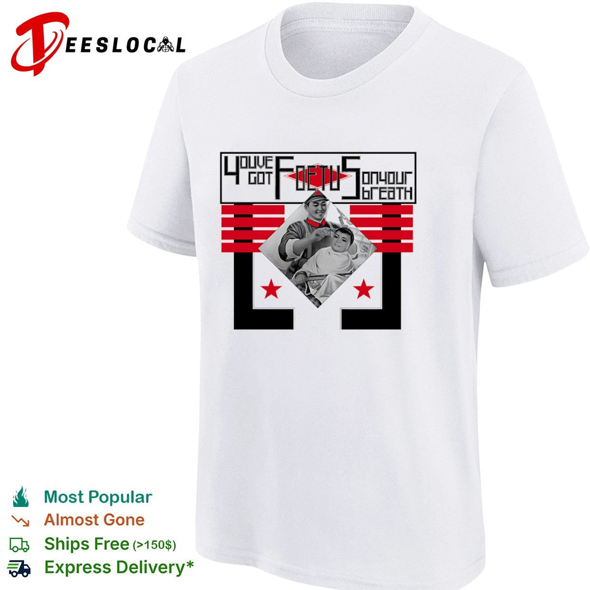 Youve Got Foetus on Your Breath Kim Jong Un North Korea Propaganda shirt Unisex